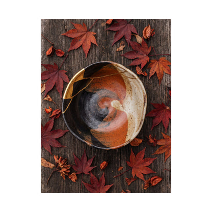 Ceramic Bowl Broken Beauty Wall Art Print | Beautiful Kintsugi Art