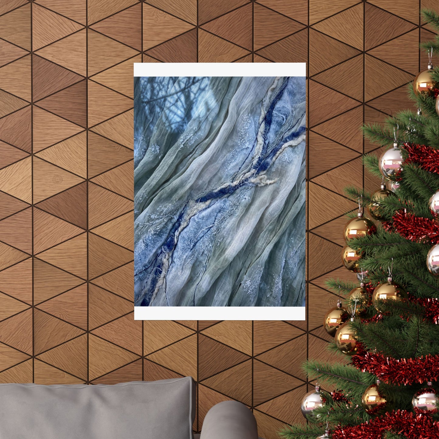 Warm Silk Drape Wall Art Print - Texture Japandi