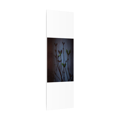 Shadow Play Spring Canvas Art | Dark Japandi Sophisticated Design
