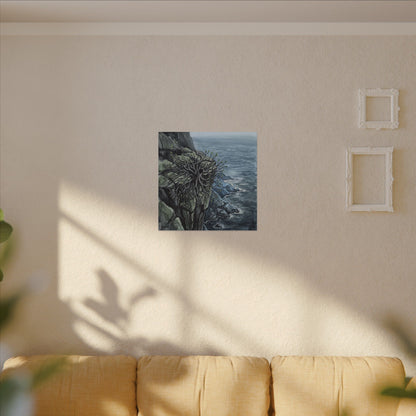 Pine Tree Spring Canvas Art | Japandi Neutral Design