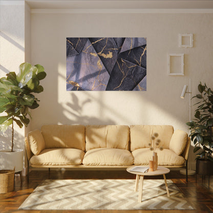 Seijaku Paper Fold Canvas Art - Kintsugi Gold Vein
