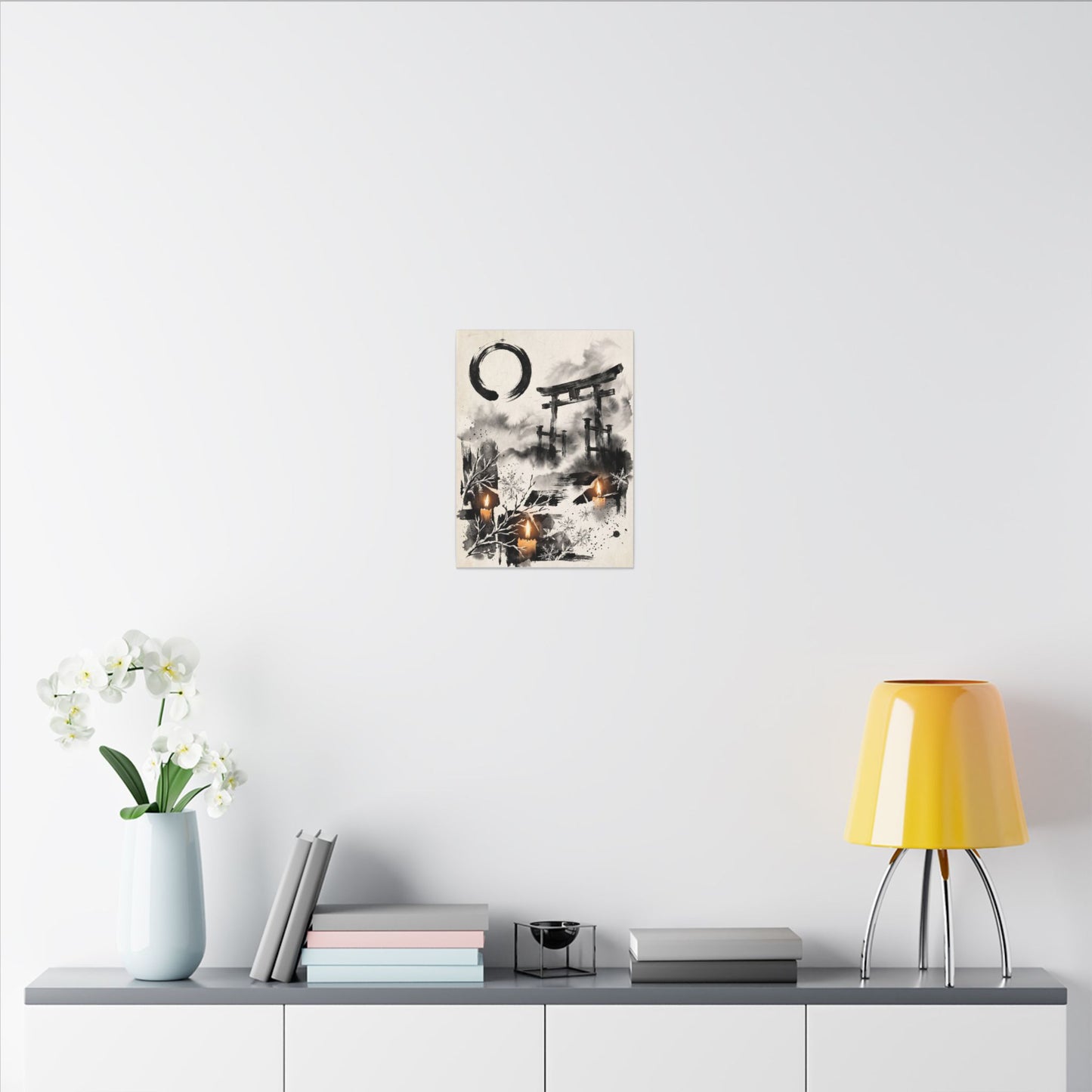 Candlelight Torii Gate Canvas Art - Zen Datsuzoku