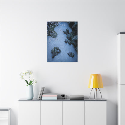 Contemplative Cherry Blossom Canvas Art - Karesansui Zen