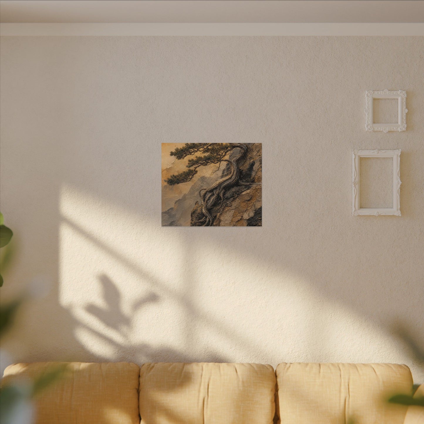 Summer Pine Tree Texture Canvas Art | Cozy Decor