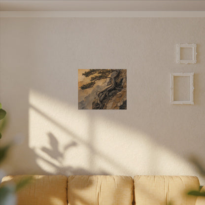 Summer Pine Tree Texture Canvas Art | Cozy Decor