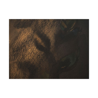 Candlelight Shadow Play Canvas Art - Dark Japandi Ma