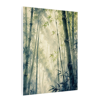 Bamboo Grove Spring Canvas Art | Zen Serene Design