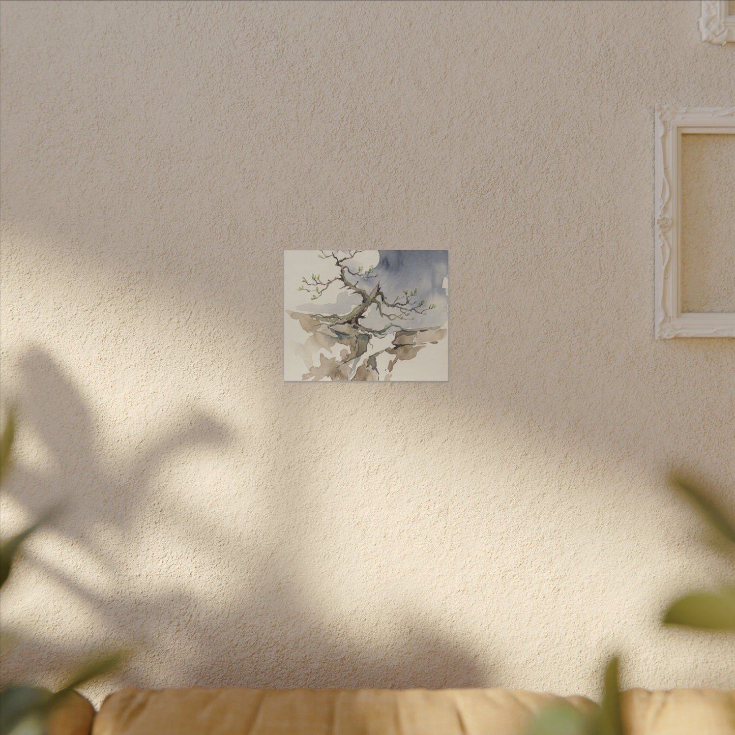 Moonlight Pine Tree Canvas Art - Japandi Ma