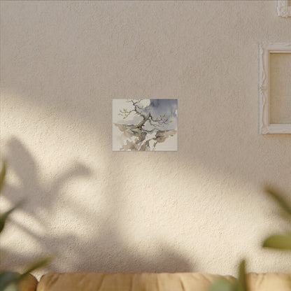 Moonlight Pine Tree Canvas Art - Japandi Ma