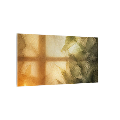 Cozy Shoji Screen Canvas Art - Watercolor Japandi