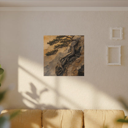 Summer Pine Tree Texture Canvas Art | Cozy Decor