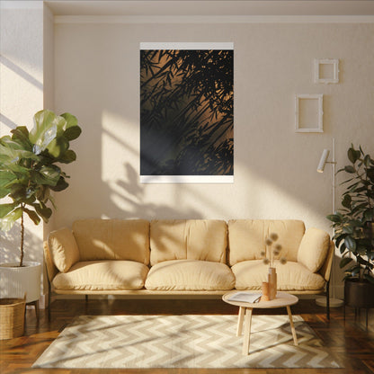 Sophisticated Shadow Play Canvas Art - Shadow Zen Dark Japandi