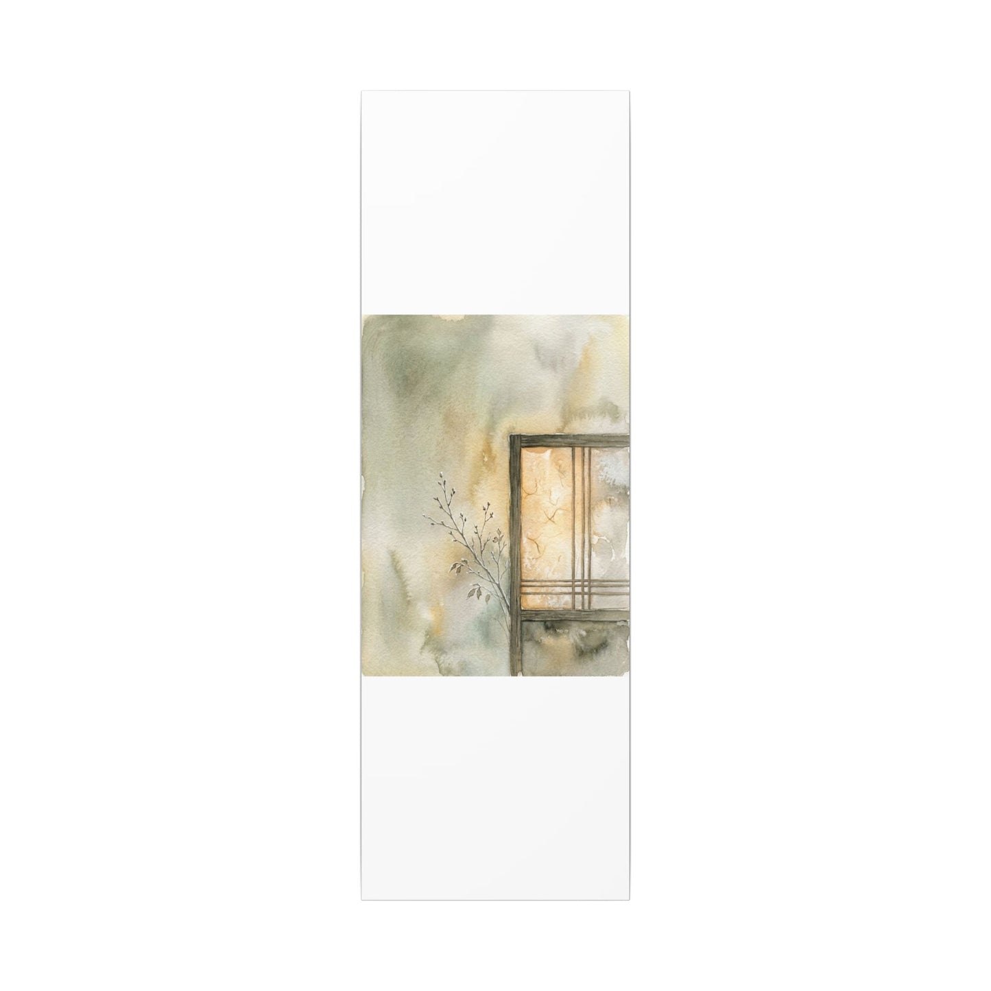 Ma Shoji Screen Canvas Art - Japandi Watercolor
