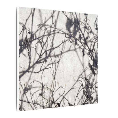 Winter Shadow Play Japanese Pattern Canvas Art | Elegant Decor