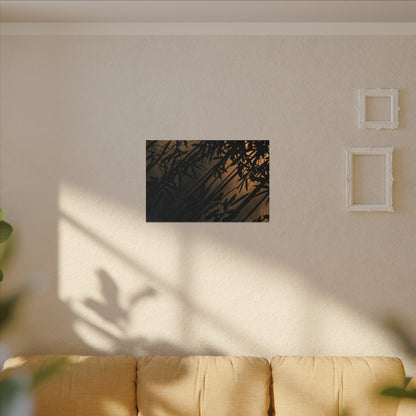 Sophisticated Shadow Play Canvas Art - Shadow Zen Dark Japandi
