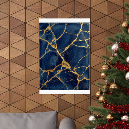 Kintsugi Crackle Wall Art Print