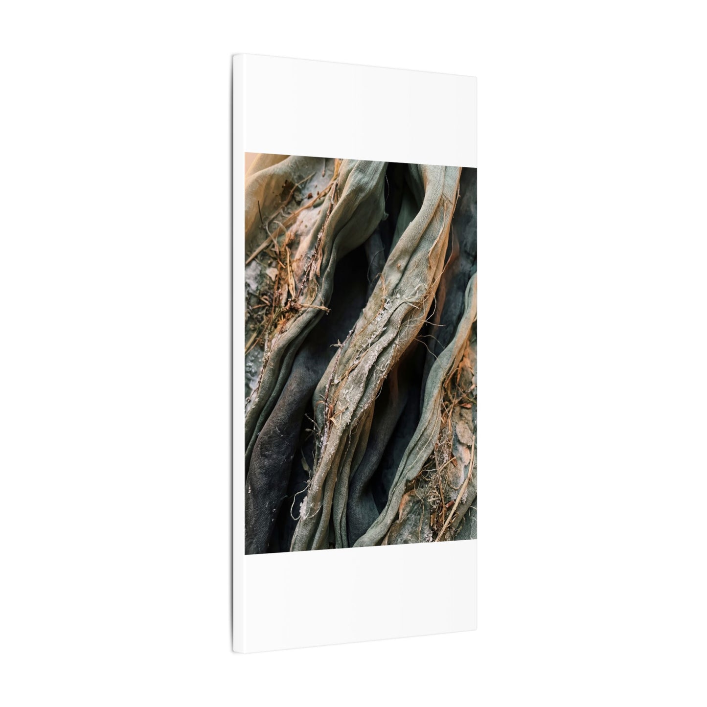 Silk Drape Winter Canvas Art | Japandi Cozy Design