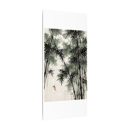 Zen Bamboo Grove in Overcast | Sumi E Canvas Art