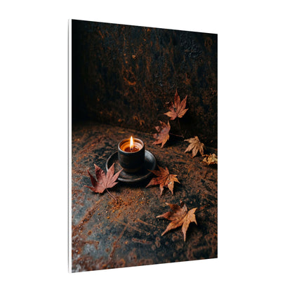 Autumn Rust Patina Shadow Zen Canvas Art | Sophisticated Decor