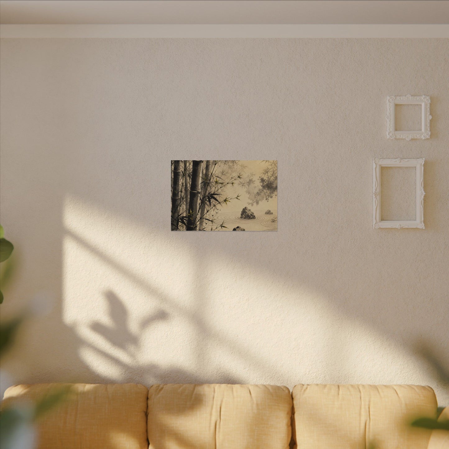 Peaceful Bamboo Grove Canvas Art - Karesansui Zen