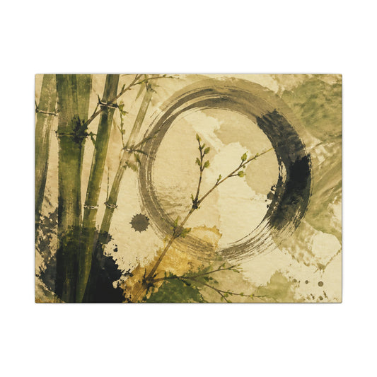 Ink Brushstroke Sumi E Canvas Art | Calm Zen Art