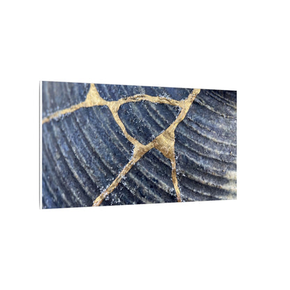 Shibui Water Ripple Canvas Art - Kintsugi Gold Repair