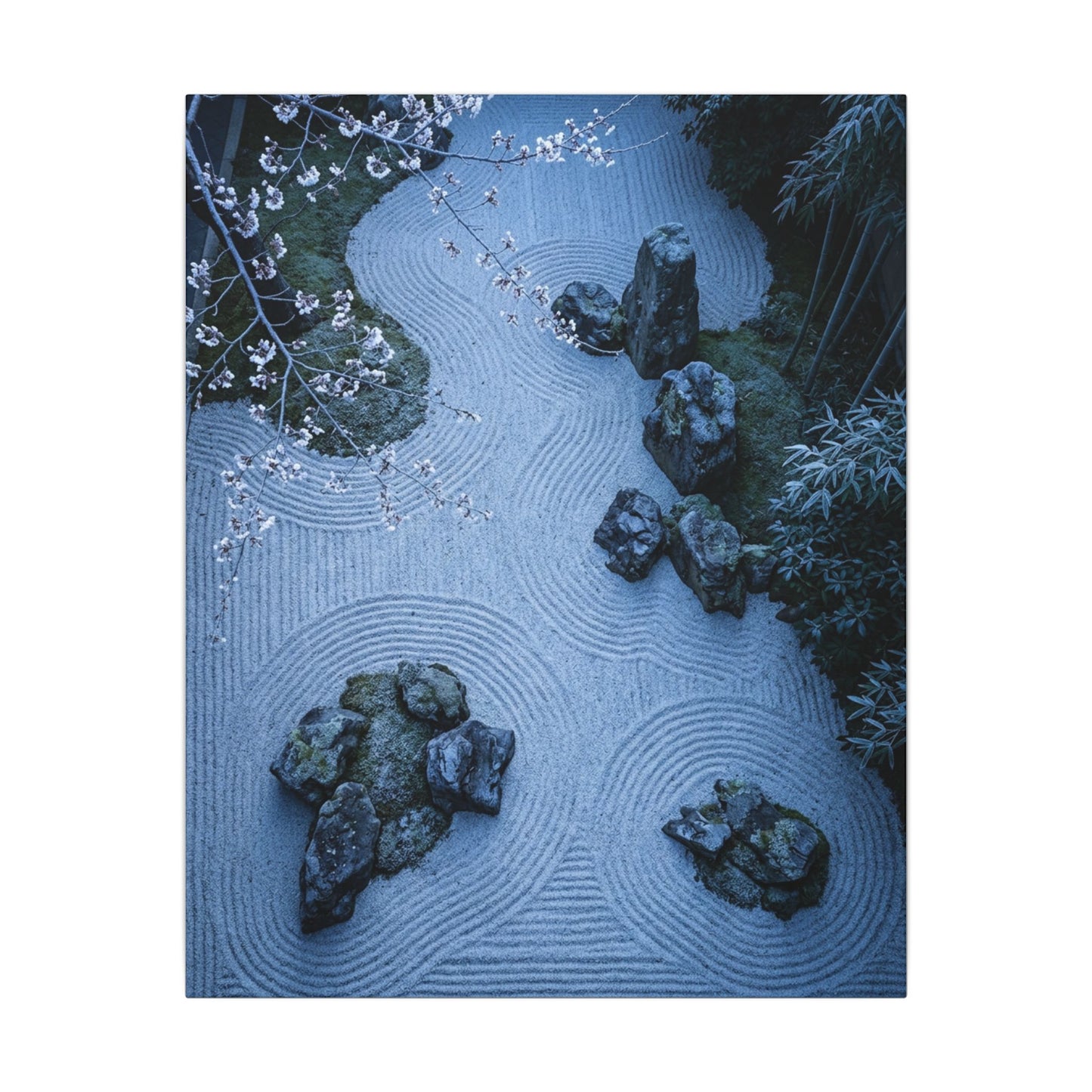Earthy Silk Drape Canvas Art - Minimal Line Japandi