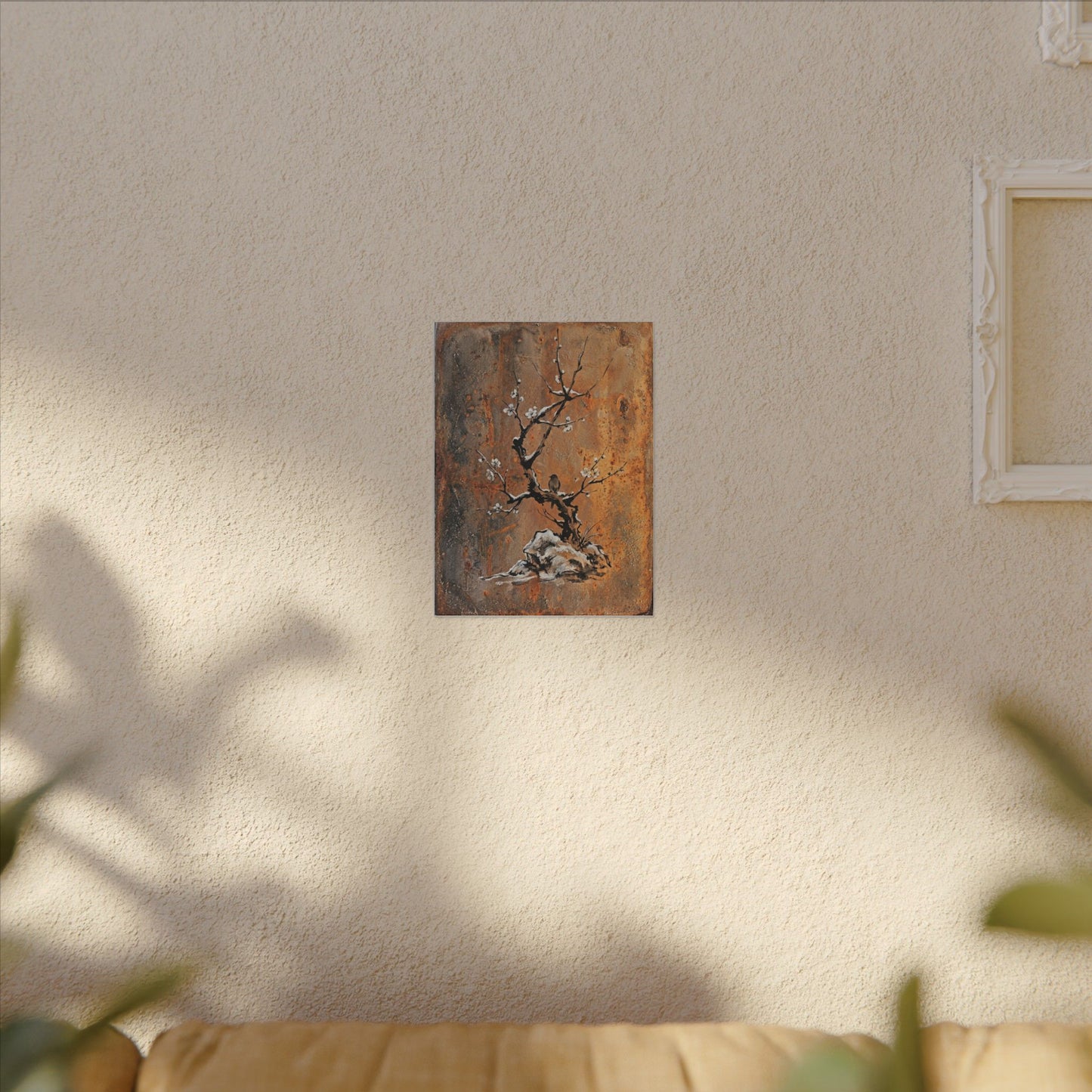 Datsuzoku Rust Patina Canvas Art - Zen Sumi E