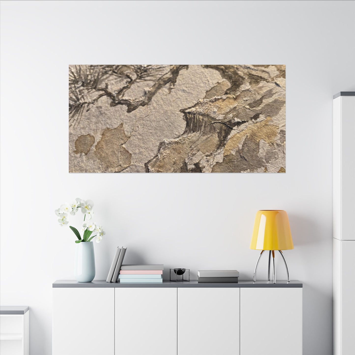 Pine Tree Canvas Art | Winter Japandi Japanese Pattern Art