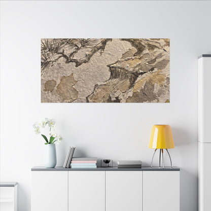 Pine Tree Canvas Art | Winter Japandi Japanese Pattern Art