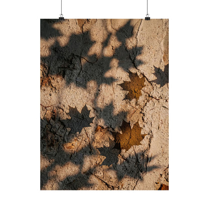 Shadow Play Texture Wall Art Print | Cozy Japandi Art Art Print