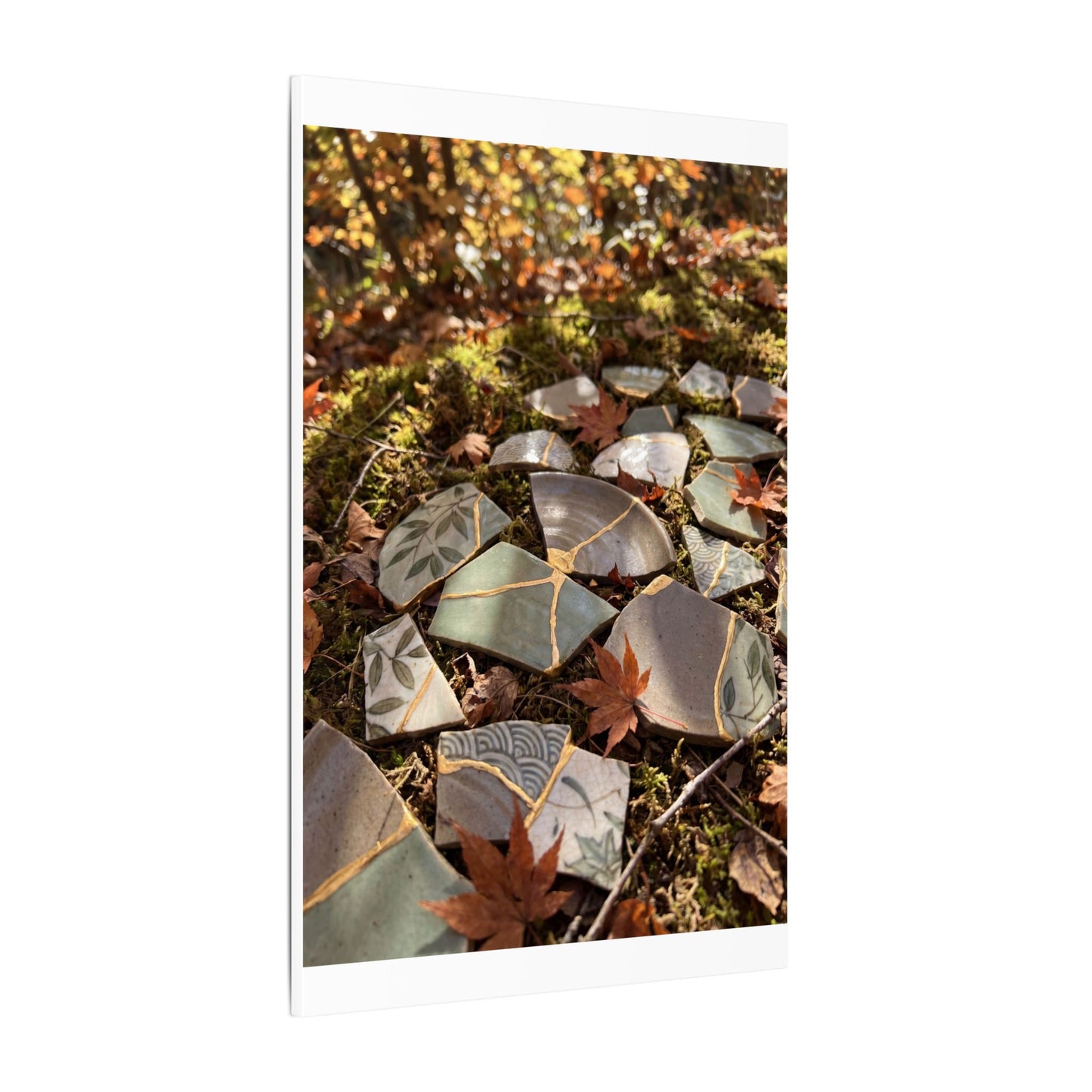 Broken Pottery Japanese Pattern Canvas Art | Elegant Japandi Art