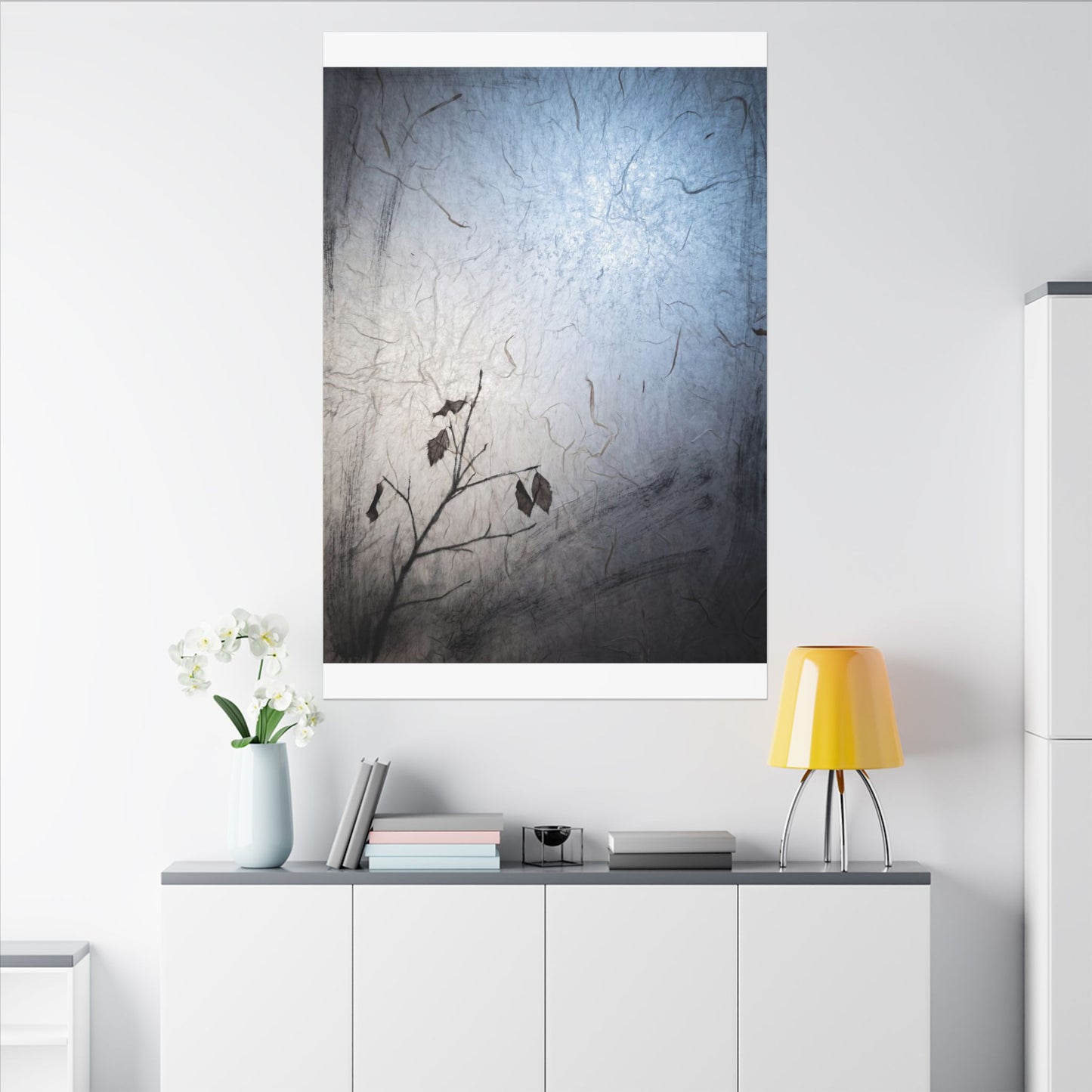 Moonlight Shoji Screen Canvas Art - Japandi Shibui