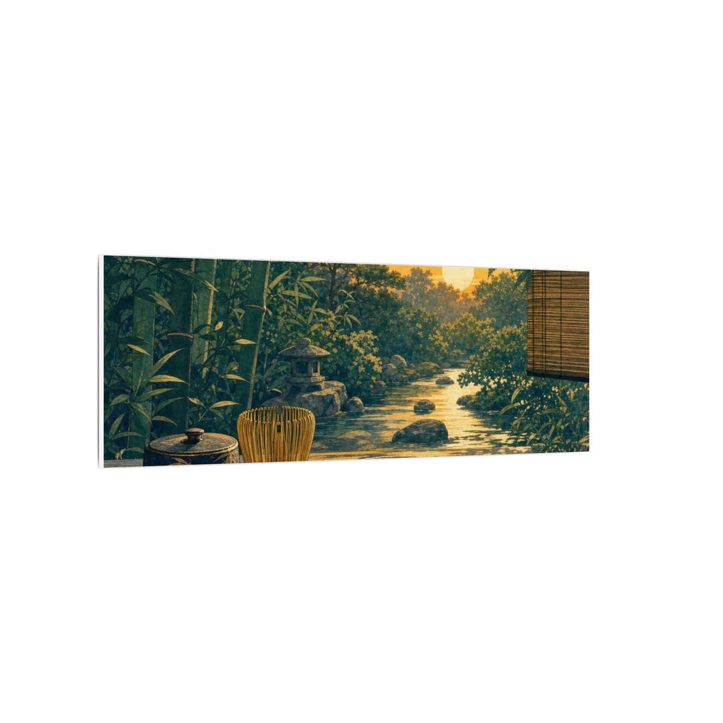 Ma Tea Ceremony Canvas Art - Zen Ukiyo E Inspired