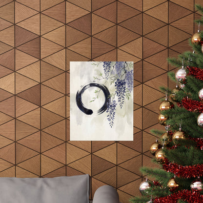 Overcast Wisteria Wall Art Print - Zen Shibui