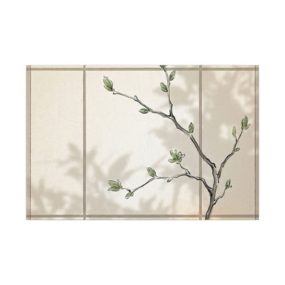 Shoji Screen Spring Canvas Art | Japandi Cozy Design Art Print