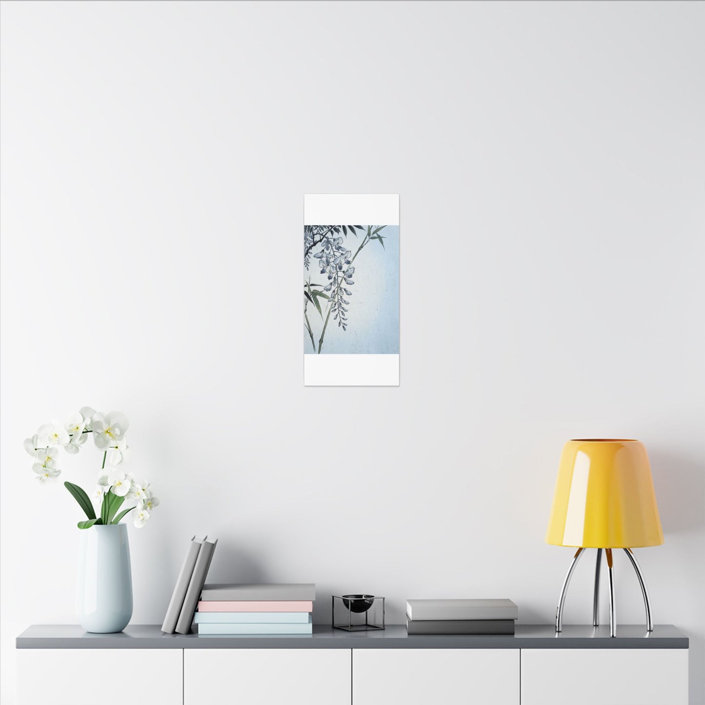 Zen Wisteria in Moonlight | Ukiyo E Inspired Canvas Art