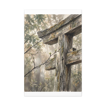 Torii Gate Spring Canvas Art | Japandi Neutral Design