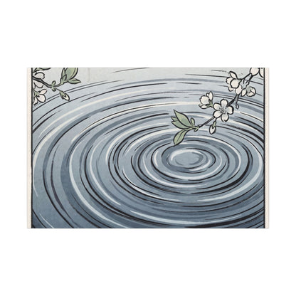 Calm Water Ripple Canvas Art - Ukiyo E Inspired Zen Art Print