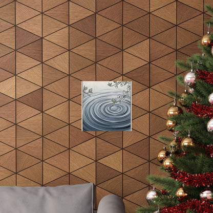 Water Ripple Spring Wall Art Print | Zen Peaceful Design