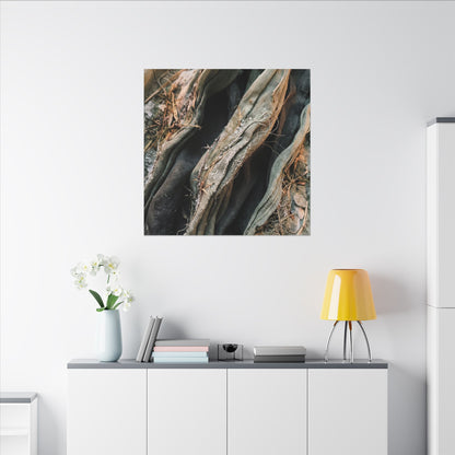Silk Drape Winter Canvas Art | Japandi Cozy Design
