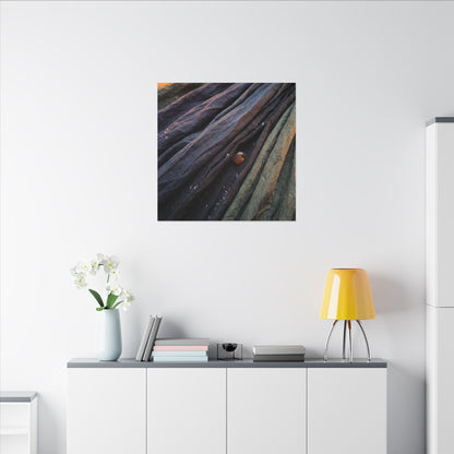 Silk Drape Shadow Zen Canvas Art | Moody Dark Japandi Art