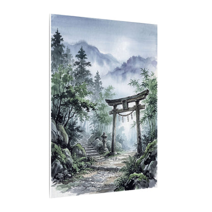 Moonlight Torii Gate Canvas Art - Zen Fukinsei