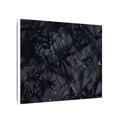 Shadow Play Spring Canvas Art | Dark Japandi Atmospheric Design