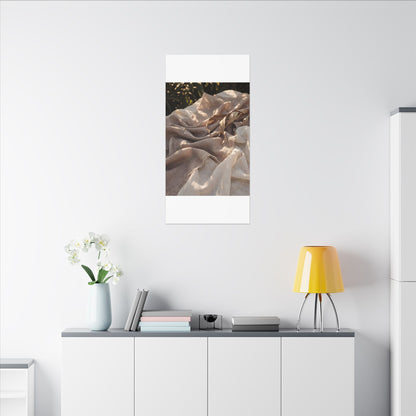 Silk Drape Summer Canvas Art | Japandi Neutral Design