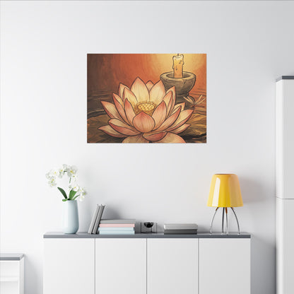 Fukinsei Dried Flowers Canvas Art - Japandi Texture