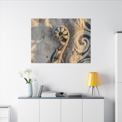 Fern Unfurling Canvas Art | Winter Japandi Japanese Pattern Art