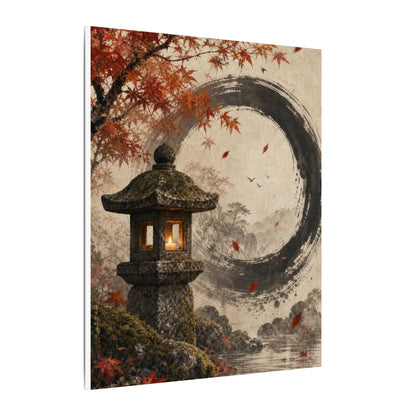 Ma Stone Lantern Canvas Art - Zen Enso