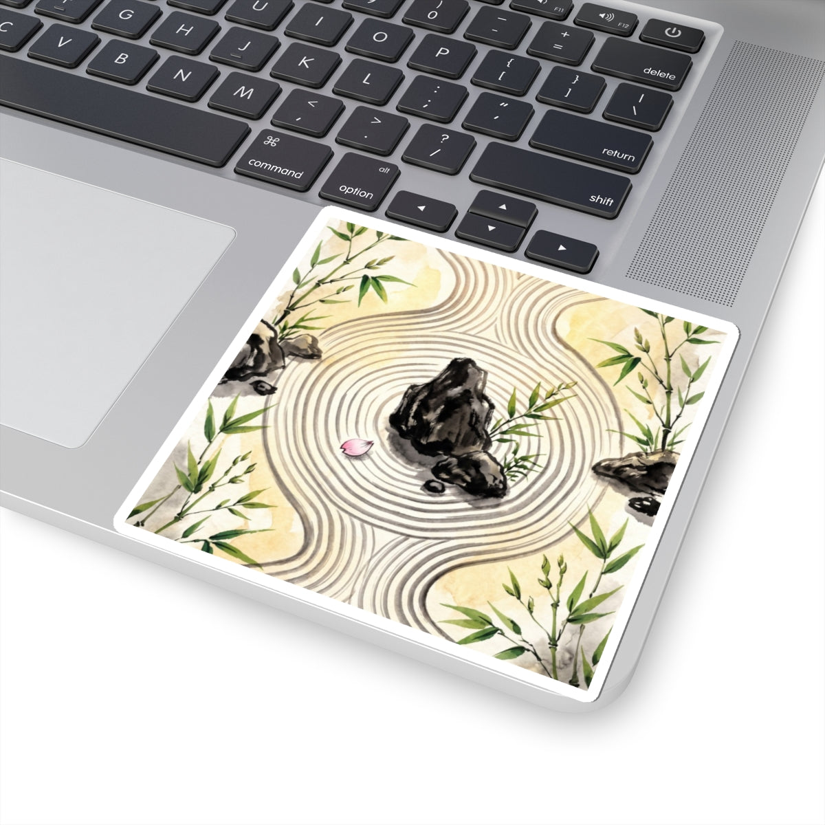 Rock Garden Spring Sticker | Zen Serene Design