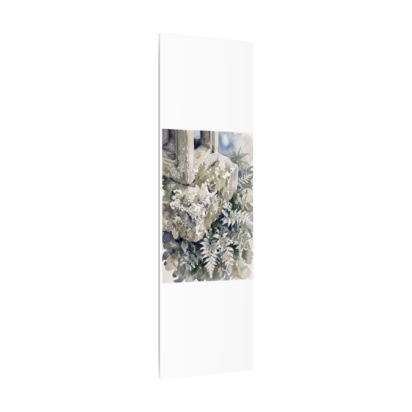 Stone Lantern Watercolor Canvas Art | Elegant Japandi Art